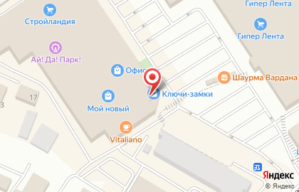 Торгово-сервисная фирма Ключи-замки в Заводском районе на карте