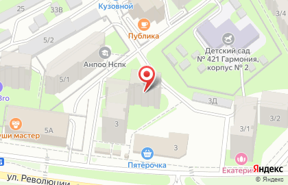 Сервисный центр по ремонту компьютеров и ноутбуков Кибер Сервис в Свердловском районе на карте