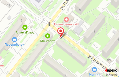 Киоск по продаже кондитерских и молочных изделий Липецкий десерт в Октябрьском районе на карте