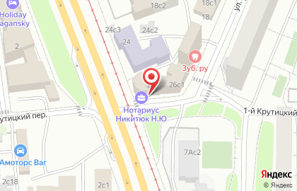 Коворкинг-центр Solosalon на улице Крутицкий Вал на карте