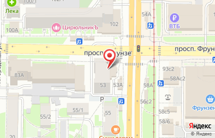 Офис продаж и обслуживания Билайн на Комсомольском проспекте на карте