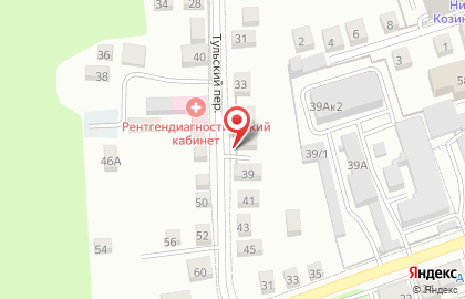 Магазин фруктов и овощей в Тульском переулке на карте