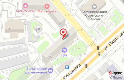 Фотоцентр на улице Партизана Железняка на карте