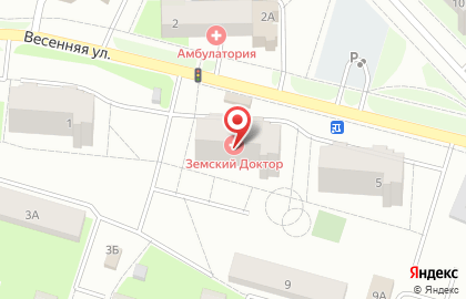 Рассвет на Весенней улице на карте