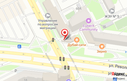 Сеть магазинов-пекарен Хлебница на улице Николая Островского на карте