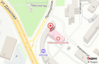 Гостиница Шельф на карте