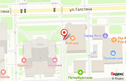 Фитнес-бар FitFresh в Московском районе на карте