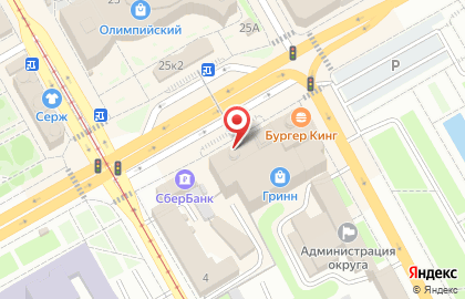 Киоск фастфудной продукции на улице Дзержинского на карте