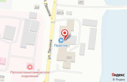 Магазин товаров для ремонта Практик на улице Ленина на карте