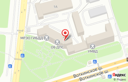 Дежурная часть отдельного батальона ДПС ГИБДД УВД по Удмуртской Республике на карте