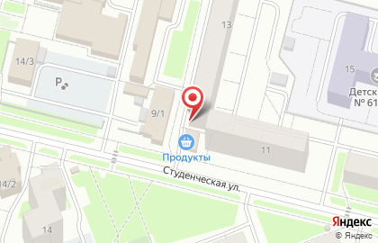 Продуктовый магазин в Сургуте на карте