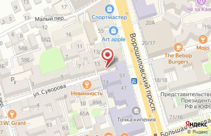 Торгово-сервисная компания АИЗ ЛТД на улице Суворова на карте