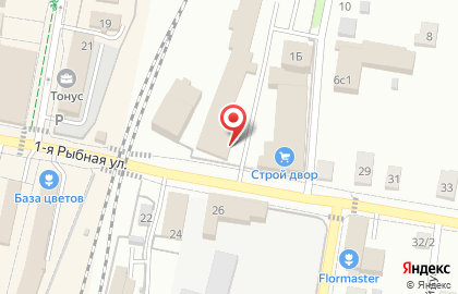 Стройдвор на Рыбной на карте