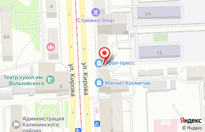 Парикмахерская Селена в Калининском районе на карте