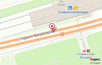ПП Славянский бульвар на карте