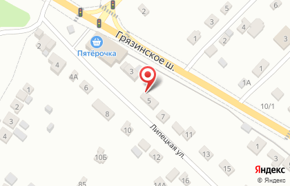 Перетяжка мебели в Липецке на карте