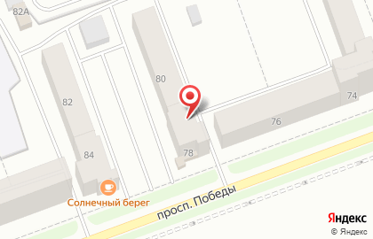 Московский Индустриальный Банк на проспекте Победы в Северодвинске на карте