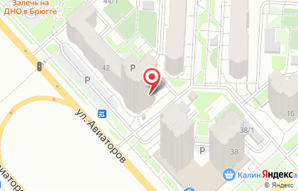 Магазин Эльсити на улице Авиаторов на карте