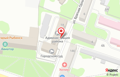 Администрация Рыбинского муниципального района на карте