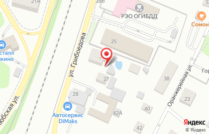 Скорая медицинская помощь на улице Грибоедова на карте