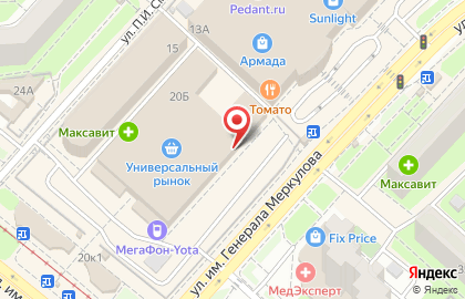 Зоомагазин Аквапарк в Октябрьском районе на карте