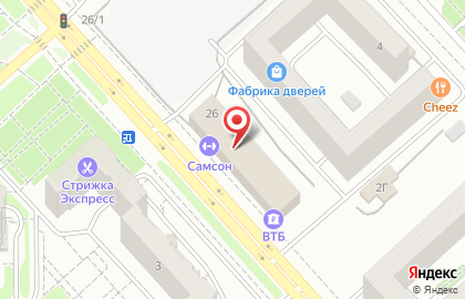 Рекламная группа Артель в Советском районе на карте