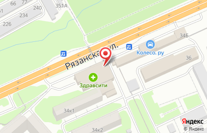 Аптека Spar на Рязанской улице на карте
