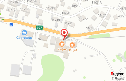 Супермаркет Пятёрочка в Лазаревском районе на карте