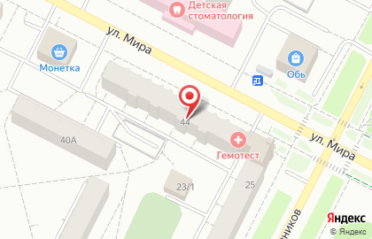 Магазин тканей и фурнитуры в Ханты-Мансийске на карте