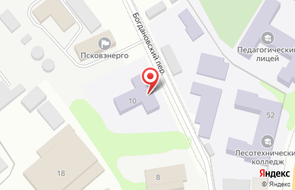 Детский сад №26 комбинированного вида в Богдановском переулке на карте