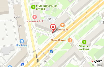 Почтовое отделение №15 на проспекте Дзержинского на карте