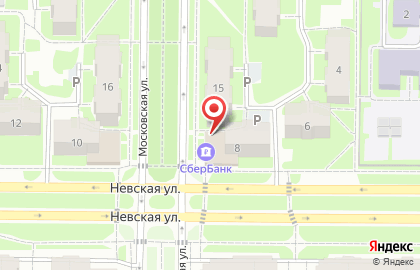 Банкомат СберБанк на Невской улице во Всеволожске на карте