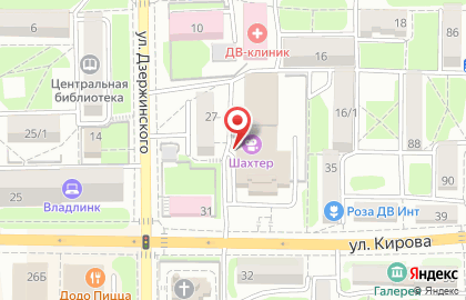 Фитнес-клуб Аполлон во Владивостоке на карте