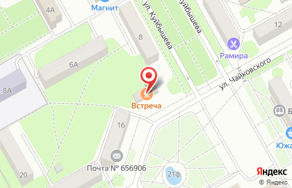 Кафе Встреча на улице Чайковского на карте