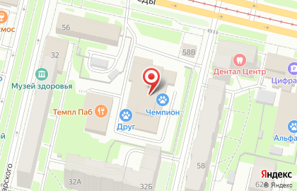 Ветеринарная клиника Чемпион на карте
