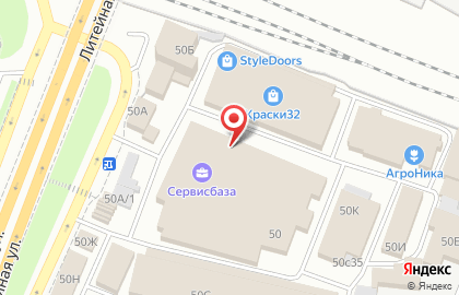 Торговая компания на Кромской улице на карте