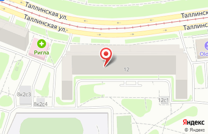 ОДС Жилищник района Строгино на Таллинской улице, 12 на карте
