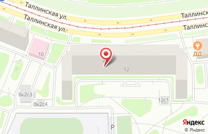ОДС Жилищник района Строгино на Таллинской улице, 12 на карте