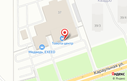 Уполномоченный партнер Тойота в г. Красноярск Медведь БизнесАвто на карте