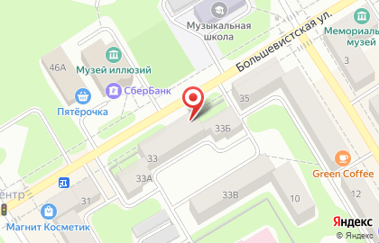 Бюро недвижимости Надежда на Большевистской улице на карте