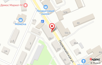 Аптека Афина на Первомайской улице на карте