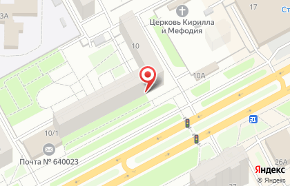 Парикмахерская в Кургане на карте