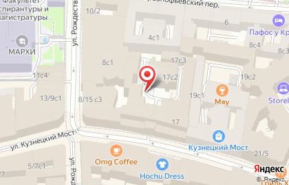Вкс-кантри на улице Кузнецкий Мост на карте