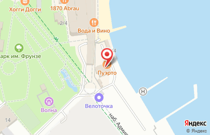 Яхт-клуб в Новороссийске на карте