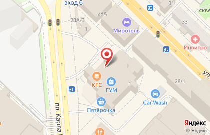 Ателье Сахар на площади Карла Маркса на карте