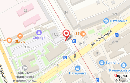 Магазин мясных изделий МПК Чернышевой в Дзержинском районе на карте