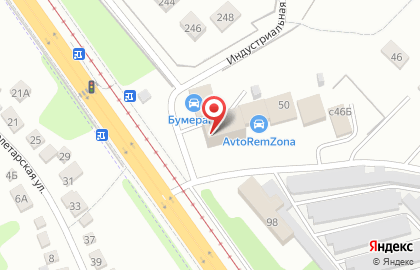 Бумеранг в Октябрьском округе на карте