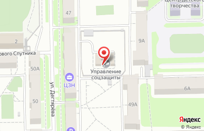 Металлургическое управление социальной защиты населения Администрации г. Челябинска на карте