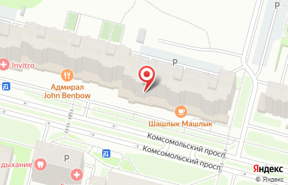 Мини-маркет Пив & Ko на Комсомольском проспекте на карте