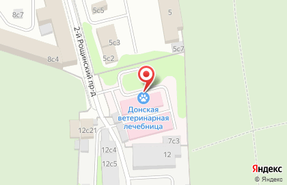Ветеринарная компания Мосвет во 2-м Рощинском проезде на карте